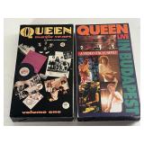 2 MUSIC VIDEOS, VHS  QUEEN LIVE & QUEEN MAGIC YEAR