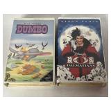 2 WALT DISNEY, VHS, 101 DALMATIONS AND DUMBO