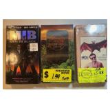 3 VHS  MIB The Lost World, Where the Buffalo Roam