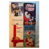 4 VHS Grinch,Xmas Album, Prancer,Home For Xmas