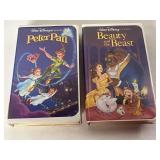 2 WALT DISNEY VHS, BEAUTY & BEAST, PETER PAN