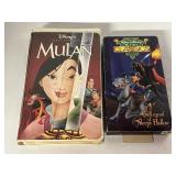 2 WALT DISNEY, VHS LEGEND OF SLEEPY HOLLOW & MULAN