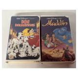 2 WALT DISNEY CLASSIC, VHS ALADDIN &101 DALMATIONS