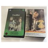 2 VHS EXCALIBUR AND MIDNIGHT COWBOY
