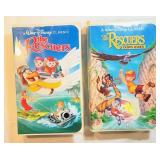 2 VHS Disney The Rescuers/Down Under