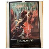 Excalibur Movie Poster / Litho