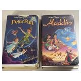 2 WALT DISNEY VHS ALADDIN AND PETER PAN