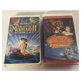 2 WALT DISNEY, VHS BEAUTY & BEAST  LITTLE MERMAID2