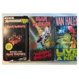 3 VHS, Iron Maiden, Van Halen