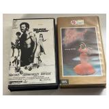 2 VHS BLACK GUNN" AND PINK FLAMINGO
