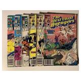 6 MARVEL COMICS W/75 CENT COVERS SEE DESC.