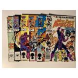 6 MARVEL COMICS W/75 CENT COVERS SEE DESC.
