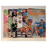 6 DC COMICS W/75 CENT COVERS SEE DESC.