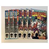 6 MARVEL COMICS W/75 CENT COVERS SEE DESC.