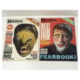 2 FAMOUS MONSTERS OF FILMLAND FEARBOOK 1971. 1972