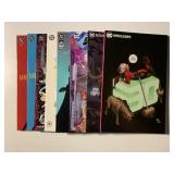 8 ASSORTED DC COMICS GRAPHIC NOVELS SEE DESC.