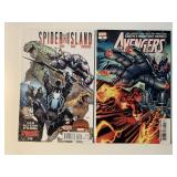 2 MARVEL COMICS THE AVENGERS #5 & SPIDER ISLAND #2