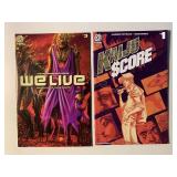 2 AFTER SHOCK COMICS KAIJU SCORE #1 & WE LIVE #3
