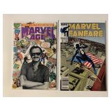 2 MARVEL COMICS MARVEL FANFARE #42, MARVEL AGE #41