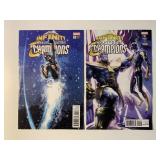 2 MARVEL COMICS INFINITY COUNTDOWN CHAMPIONS #1, 2