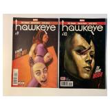 2 MARVEL COMICS HAWKEYE #9, 10