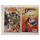 2 DC COMICS SUPERGIRL #1 & THE NEW TEEN TITANS #34