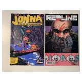 2 ONI COMICS RED LINE #4 & JONNA #5