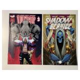 2 VAULT COMICS SHADOW SERVICE #5 & LUNAR #2