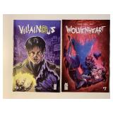 2 MAD CAVE COMICS WOLVEN HEART #7 & VILLAINOUS #3