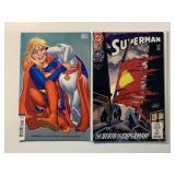 2 DC COMICS SUPERGIRL #21 & SUPERMAN #75