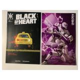 2 SOURCE POINT COMICS UNBORN 2 & BLACK OF HEART #2