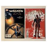 2 MARVEL COMICS WEAPON X #13 & ORIGIN II #1