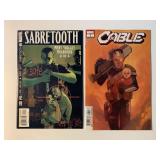 2 MARVEL COMICS CABLE X #7 & SABRE TOOTH #2