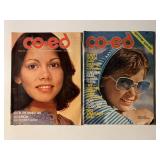 2 CO-ED MAGAZINES MARCH 1975 #7 & MAY/JUNE 1975 #9