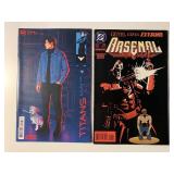 2 DC COMICS FALL OF A TITAN ARSENAL #1 & TITANS #1