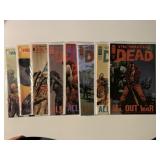 8 IMAGE COMICS THE WALKING DEAD #121, 123-129