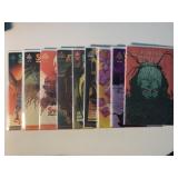 8 ASSORTED BLACK CARAVAN COMICS SEE DESC.