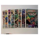 8 MARVEL COMICS MIGHTY THOR #9, 10, 316, 340-344