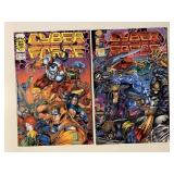 2 IMAGE COMICS CYBER FORCE #1, 2