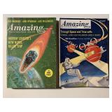 2 AMAZING STORIES FACT AND SCIENCE FICTION PULPS