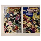 2 MARVEL COMICS AVENGERS WEST COAST #85, 86