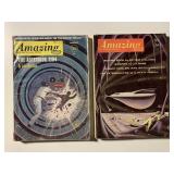 2 AMAZING STORIES FACT AND SCIENCE FICTION PULPS