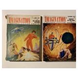 2 IMAGINATION SCIENCE FICTION PULPS
