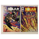 2 VALIANT COMICS SOLAR MAN OF THE ATOM #18, 25