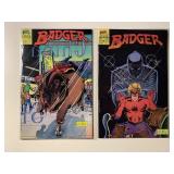 2 FIRST COMICS BADGER #37, 38