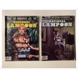 2 NATIONAL LAMPOON MAGAZINE FOR ADULTS SEE DESC.