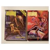 2 ANALOG SCIENCE FICTION PULPS SEE DESC.