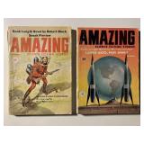 2 AMAZING STORIES FACT AND SCIENCE FICTION PULPS