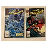 2 ASSORTED MARVEL COMICS WEB OF SPIDER-MAN #40, 49