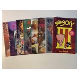 7 EPIC & 1 PIRANHA COMICS GRAPHIC NOVELS SEE DESC
